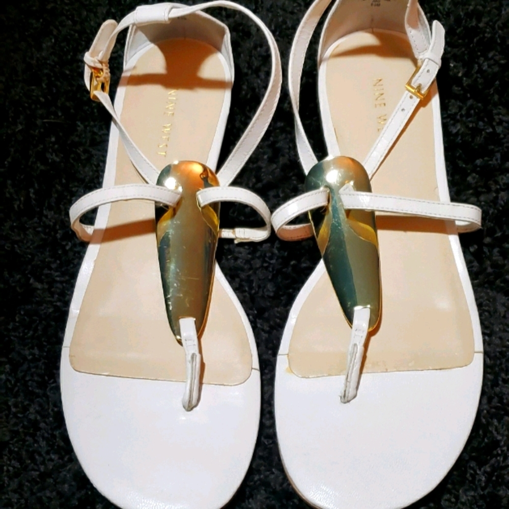 Nine West Weslie Flat Sandals size 8.5